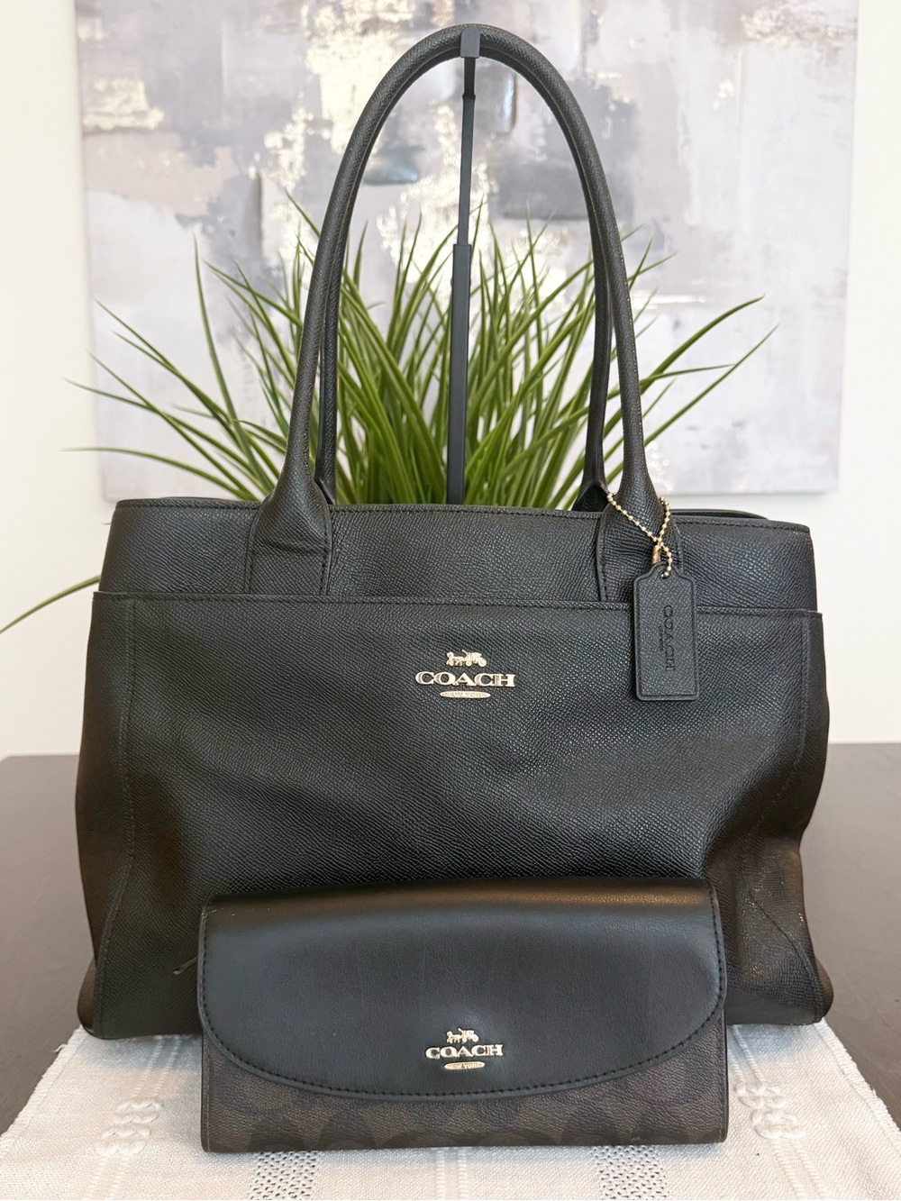 Coach Casey Tote w/ Wallet